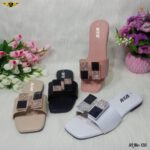 Crystal Panel Flat Slippers