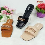 Chain Detail Flat Sandals - Image 3