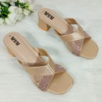 Shimmer Cross Strap Heels - Image 3