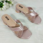 Shimmer Cross Strap Heels - Image 5