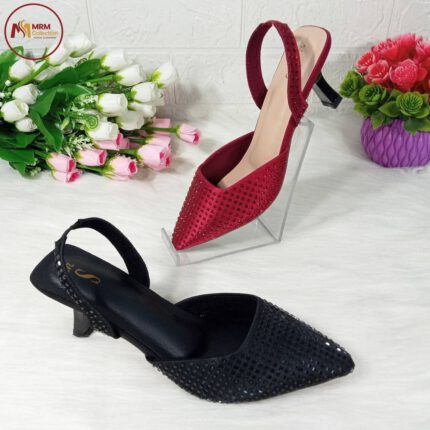 Laser Cut Slingback Heel