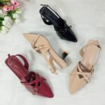 Cross Strap Slingback Heel - Image 5