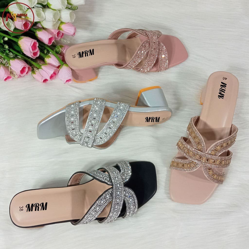 2026/07/1000085242.jpg Crystal Cross Block Heel - Image 1