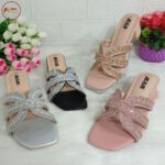 Crystal Cross Block Heel - Image 4