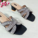 Crystal Cross Block Heel - Image 5