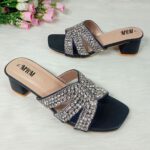Crystal Ribbon Block Heel - Image 2