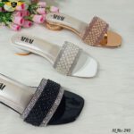 Pearl Embellished Low Heels - Image 5