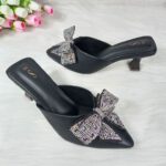 Crystal Bow Pointed Heels - Image 3