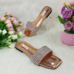 Crystal Strap Square-Toe Slippers - Image 4