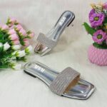 Crystal Strap Square-Toe Slippers - Image 2