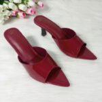 Glossy Pointed Toe Mule Heels - Image 5