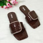 Croc Crystal Buckle Slide - Image 2