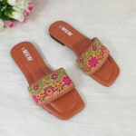 🌸 Embroidered Floral Slides - Image 4
