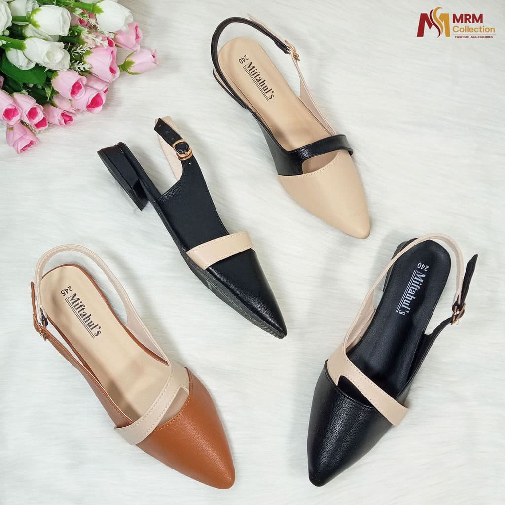 2026/08/1000094726.jpg Classic Contrast Low Heels 💫 - Image 1