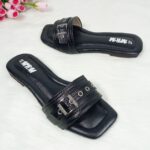 Buckle Strap Square-Toe Sandals - Image 3