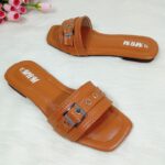 Buckle Strap Square-Toe Sandals - Image 4