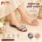 ✨ Crystal Transparent Flat Sandals