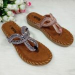 ✨ Rhinestone Flat Sandals